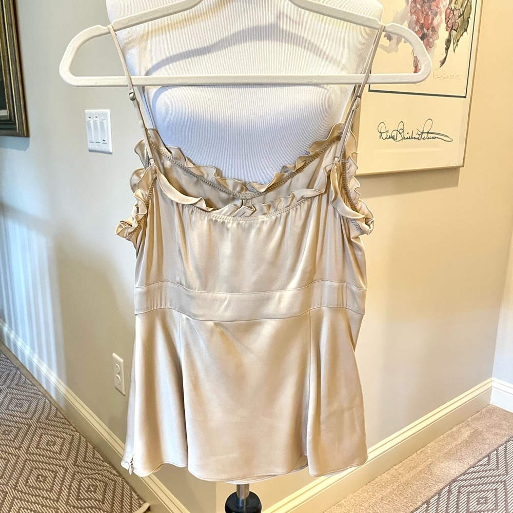 Ann Taylor Tan Silk Camisole
